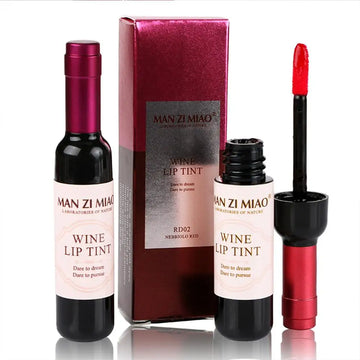 Lipstick / Wine & Baby Pink Lip Stain / Matte Liquid Lip Glaze / Long-Lasting Waterproof & Non-Stick Cup Lip Color | Blossari