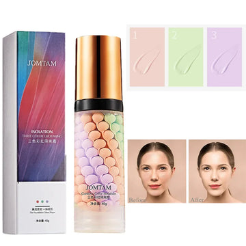 Face Makeup Primer “ Tri-Color Brightening & Waterproof Natural Makeup |Blossari