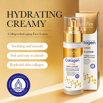 SADOER Collagen Facial Serum / Moisturizing Face Lotion & Emulsion / Oil Control & Water Replenishment Facial Essence | Blossari
