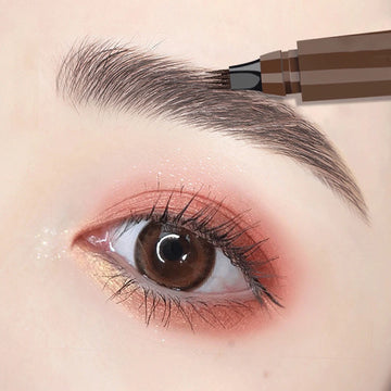 Four-Pronged Eyebrow Pencil / Long-Lasting, Waterproof & Anti-Smudge Eyebrow Pencil / 4-End Design | Blossari