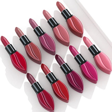 Natural Smooth Matte Waterproof Velvet Nude Lipstick / Sexy Red & Brown Shades / Long-Lasting Professional Lip Gloss | Blossari