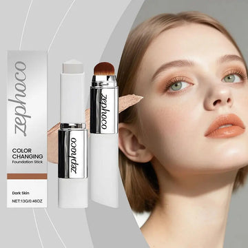 Foundation Stick With Brush “ Double-Head Color-Changing, Brightening & Hydrating Foundation Makeup |Blossari