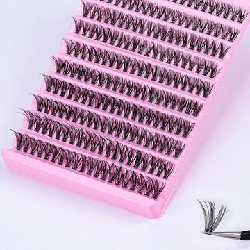 DIY Eyelash & Eyebrow Extension Kit / 200pcs Individual Lashes Cluster D Curl / 8-16mm Mixed Lash Clusters with Tweezers | Blossari