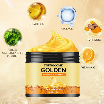 Gold Face Mask / 24K Collagen Facial Moisturizing Mask / Blackhead Removal & Skin Care / France Golden Beauty Facemask 40g/70g | Blossari