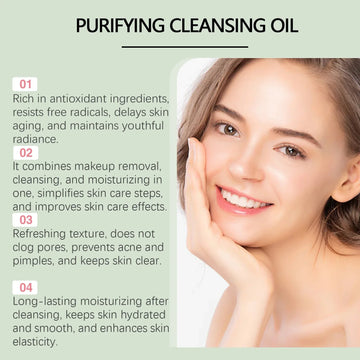 Makeup Removal Cleansing Oil / Non-Greasy Facial Makeup Remover / Purifying, Moisturizing & Non-Irritating | Blossari