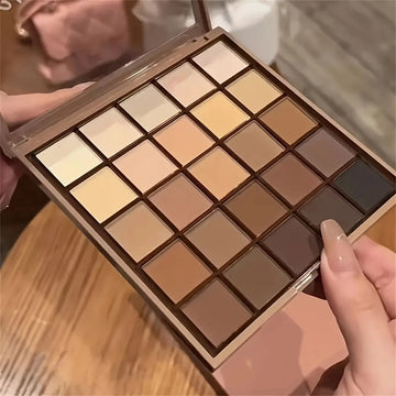 Colors Eyeshadow Palette / Neutral Gray & Brown Earthy Tones / Coffee & Chocolate Style / Multi-Functional Natural Makeup Look | Blossari