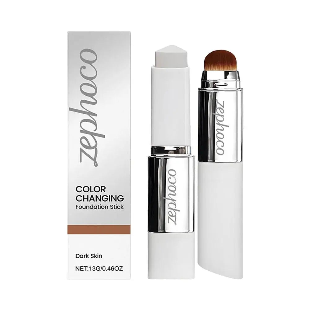 Foundation Stick With Brush “ Double-Head Color-Changing, Brightening & Hydrating Foundation Makeup |Blossari