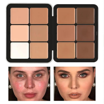 Colors Concealer Palette / Matte Cream Foundation & Contour Kit / Face Highlight & Repair Makeup / Professional Outline Palette | Blossari