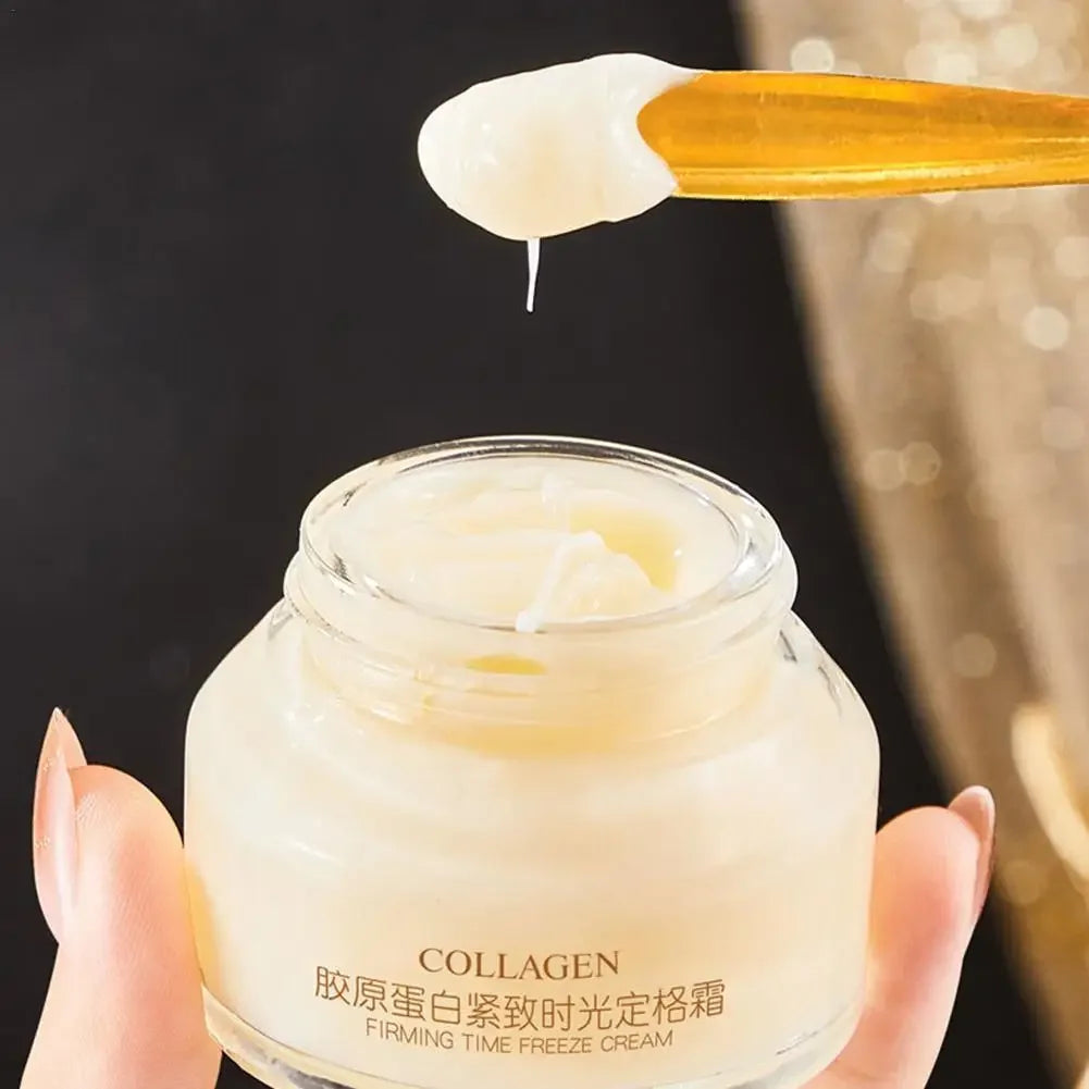 Collagen Face Cream / Lifting & Firming Moisturizing Cream / Illuminating, Anti-Wrinkle & Fine Line Reduction / Skin Brightening | Blossari