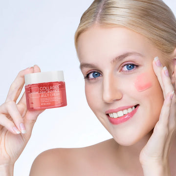 Korean Skin Care Collagen Night Cream / 50g Moisturizing & Hydrating Face Mask with Niacinamide & Hydrolyzed Collagen | Blossari