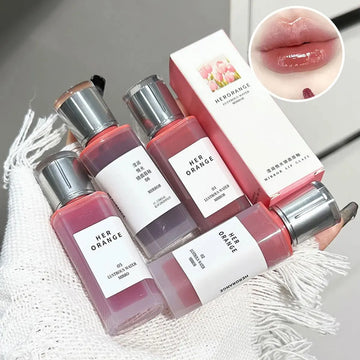 HERORANGE Yingrun Yueguang Lip Gloss / Long-Lasting Waterproof Lipstick / Matte Lip Glaze / Non-Stick Cup & Affordable Lip Color | Blossari
