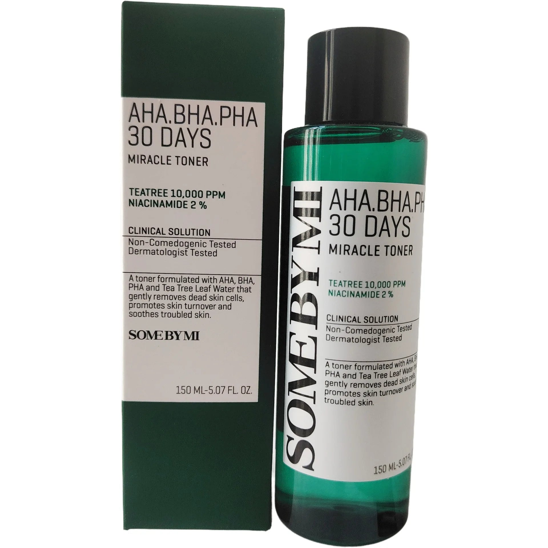 SOME BY MI AHA BHA PHA 30 Days Miracle Toner / 150ml / Tea Tree Leaf Water / Sensitive Skin Friendly | Blossari