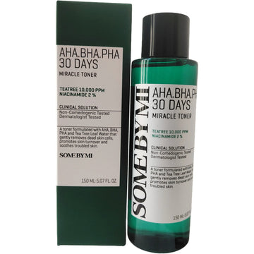 SOME BY MI AHA BHA PHA 30 Days Miracle Toner / 150ml / Tea Tree Leaf Water / Sensitive Skin Friendly | Blossari