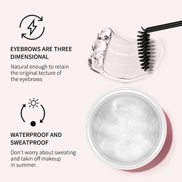 Eyebrow Styling Gel / 3D Feathery Wild Brow Wax Eyebrow Product / Waterproof & Long-Lasting Brow Sculpting Soap | Blossari