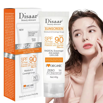 Facial & Body Sunscreen SPF 90+ / Waterproof UV Sun Cream / Sunblock & Skin Protective Cream / Anti-Sun Facial & Seaside Protection | Blossari