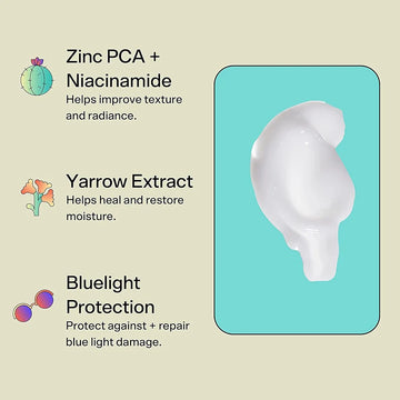 Moisturizing Face Cream with Vitamin E & Aloe Vera Gel / Repairing & Nourishing Cream for Dry Skin / Hydrating Eye & Face Skincare | Blossari