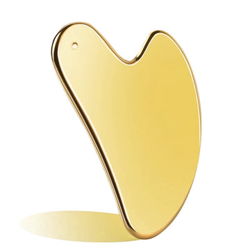 Stainless Steel Facial Gua Sha / Face Lifting & Massage Tool / Anti-Wrinkle, Skin Tightening & Cooling Cellulite Massager | Blossari