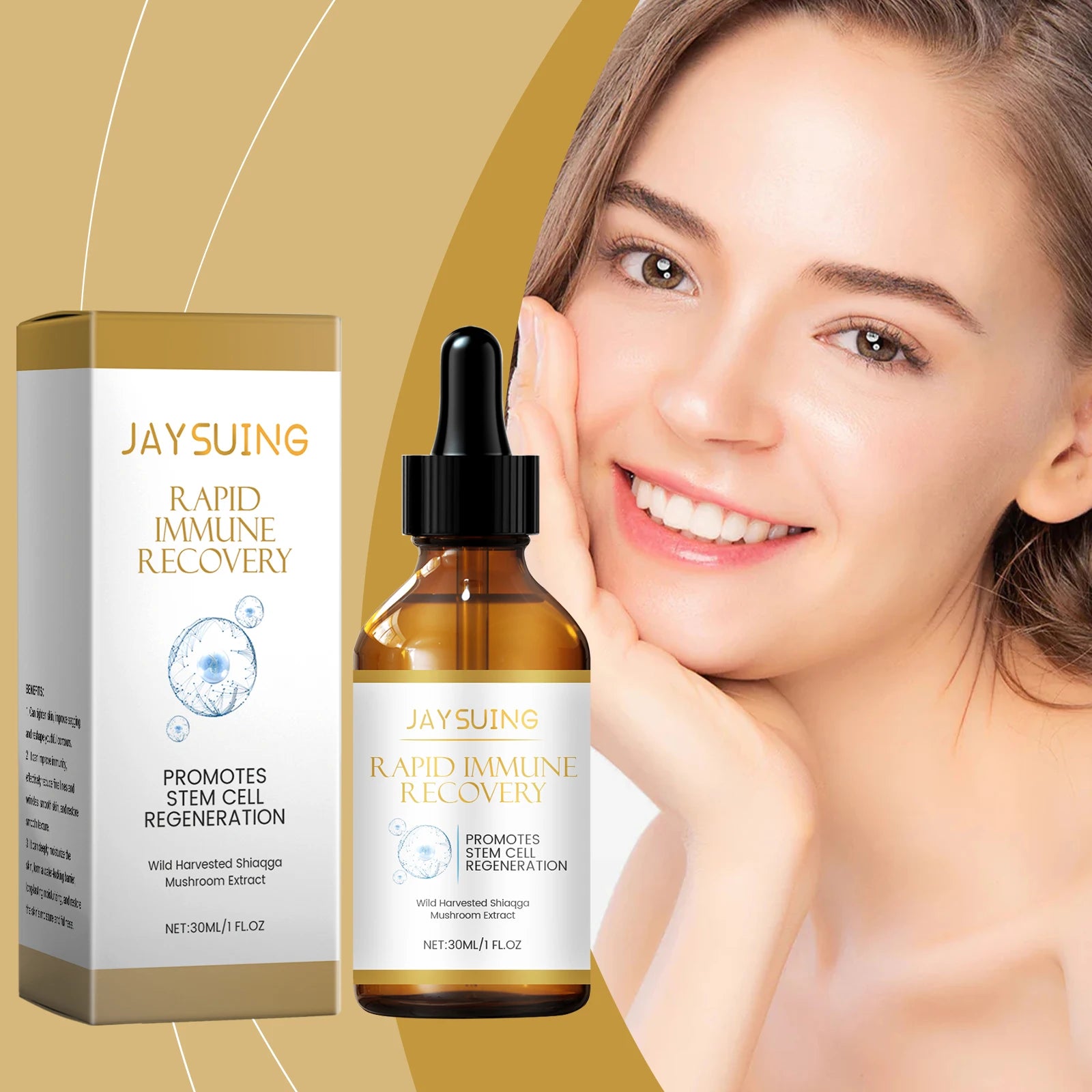 Firming & Lifting Facial Essence / Deep Moisturizing & Nourishing Skin Serum for Elasticity and Fine Line Reduction | Blossari