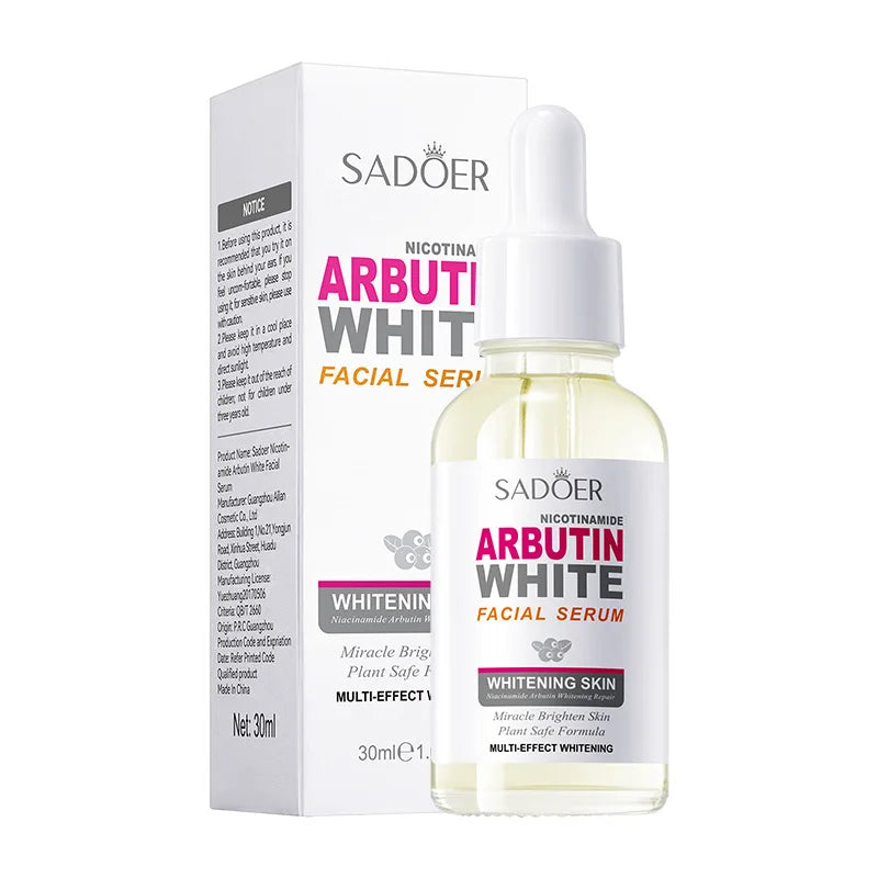 SADOER Arbutin Face Serum / Moisturizing, Nourishing & Firming / Brightening Facial Essence Skin Care | Blossari