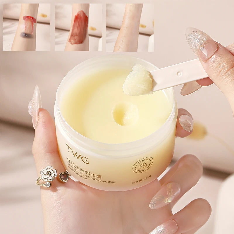 Light Muscle Makeup Remover Cream / Deep Cleansing Face, Eyes & Lips / 4-in-1 Multi-Effect Formula | Blossari