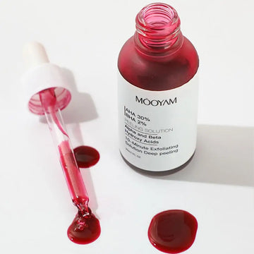 AHA & BHA Hydroxy Acid Face Serum / Salicylic Acid Essence / Pore-Cleansing, Keratin-Softening & Firming Facial Treatment | Blossari