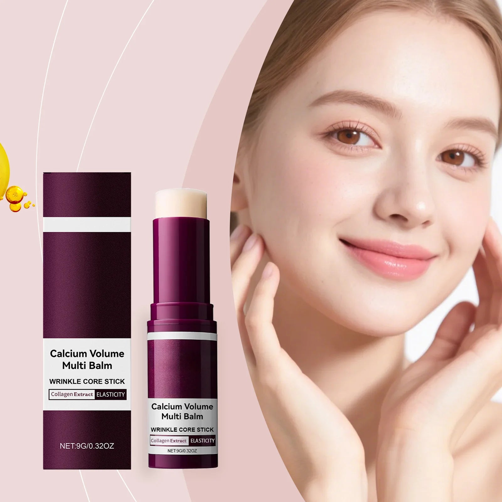 Moisturizing Skin Care Stick / Deep Hydration & Brightening Face Balm for Smooth and Soft Skin | Blossari